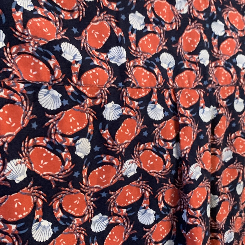 Wallin & Bros. crab seashell short sleeve casual button down shirt - Picture 4 of 11